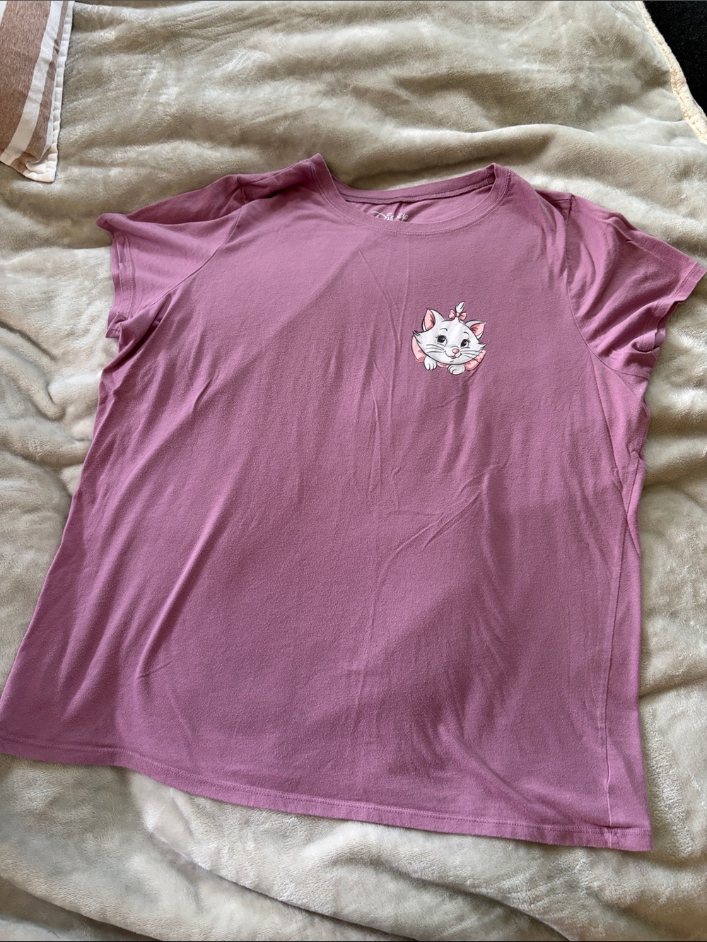 Disney Mauve Graphic Logo Tee